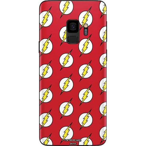 DC Comics The Flash Logo Pattern Galaxy S9 Skin